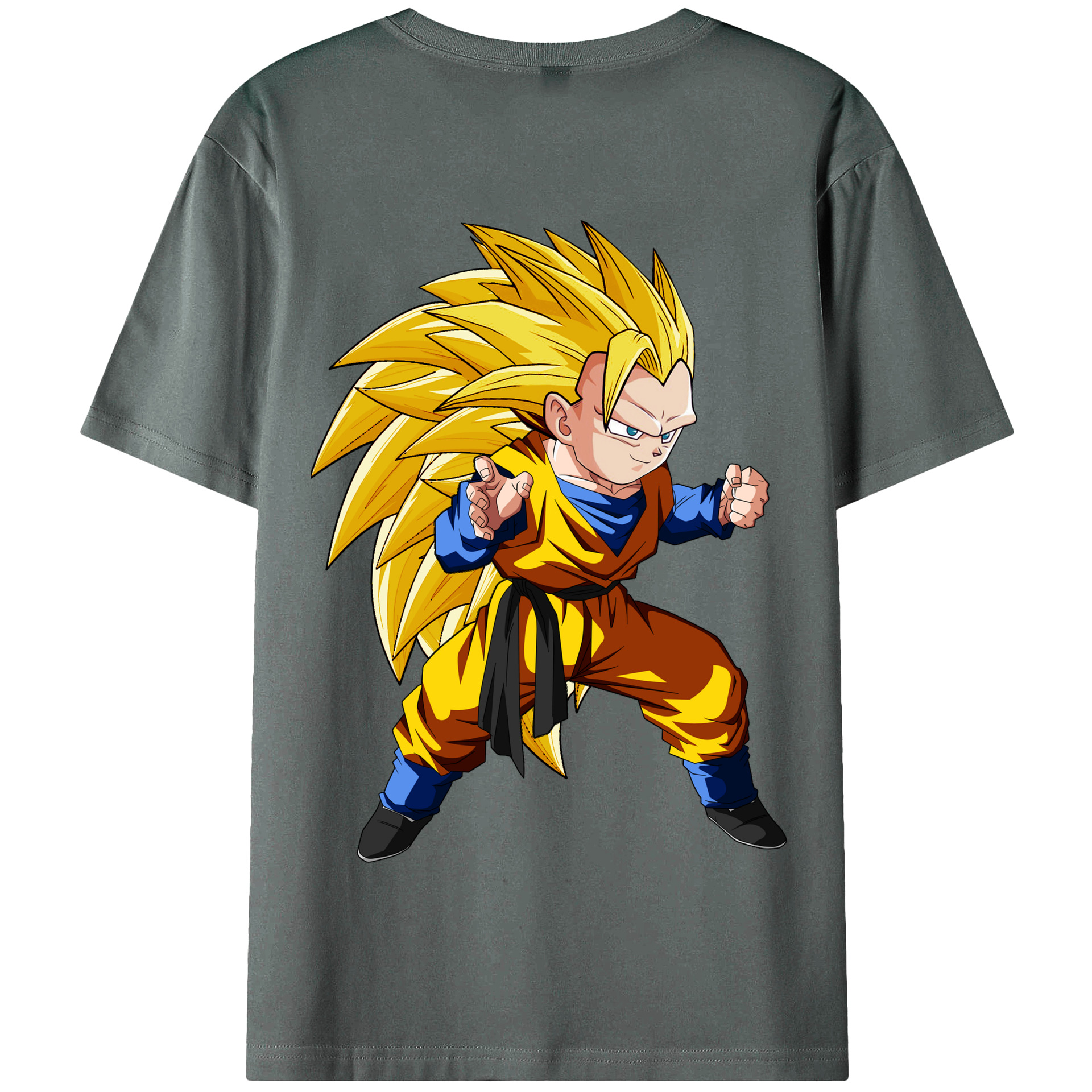 （画像用） ドラゴンボール ベジータ四世（Bejīta Yonsei）DRAGON BALL Vegeta IV 綿100％半袖Tシャツ（背面プリント）